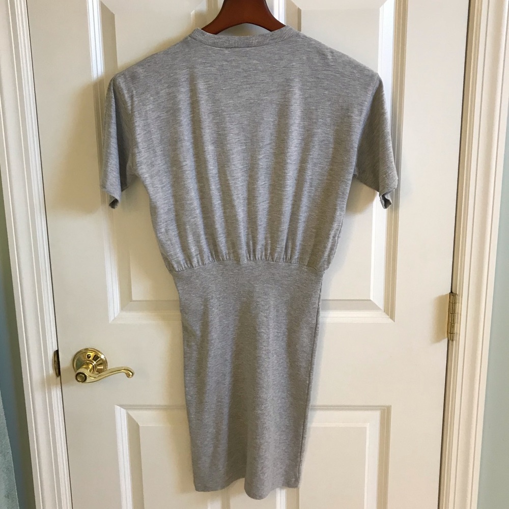 ASOS Body-con ribbed t shirt dress with oversized top - Picture 7 of 11